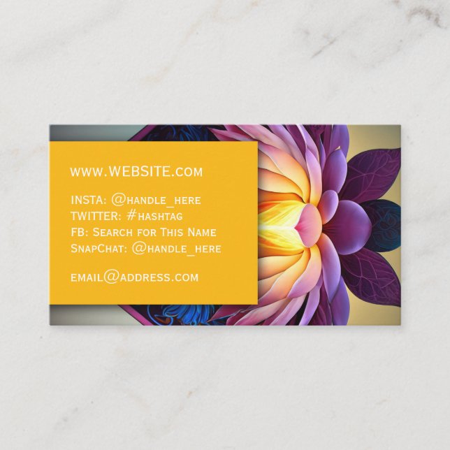 Tarjeta De Visita Masaje Spa Salon Nails Profesional Ejecutivo (Anverso)