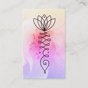Tarjeta De Visita Masaje subió *~* Reiki de la yoga del nirvana del