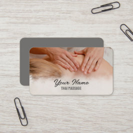 Tarjeta De Visita Masaje tailandés