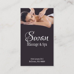 Tarjeta De Visita Masaje Terapéutico Spa