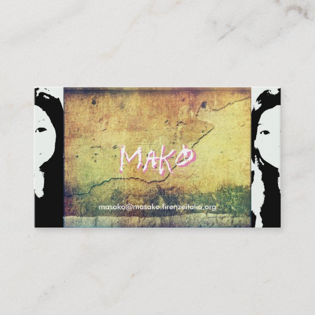 Tarjeta De Visita Masako Hara　Mako (Anverso)