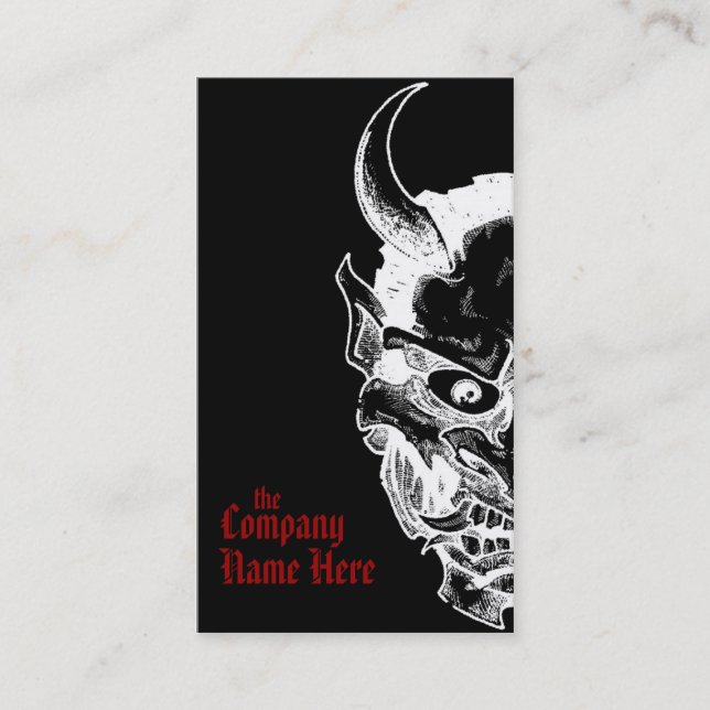 Tarjeta De Visita máscara hannya (Anverso)