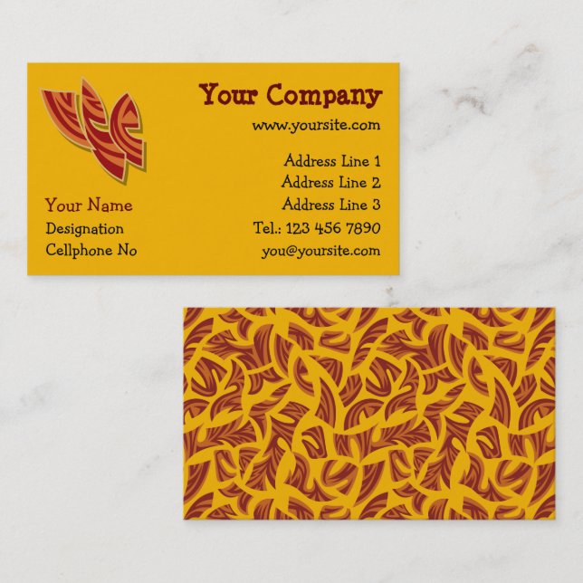 Tarjeta De Visita Máscaras africanas (Anverso / Reverso)