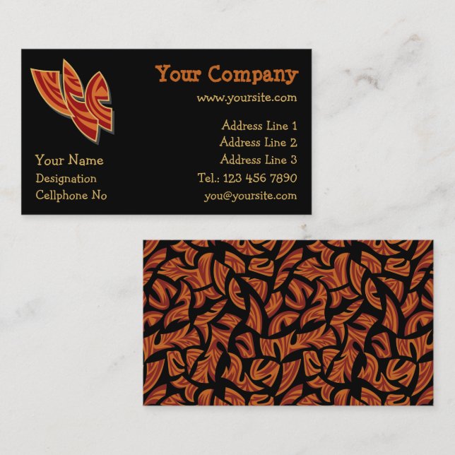Tarjeta De Visita Máscaras africanas (Anverso / Reverso)