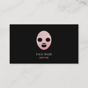 Tarjeta De Visita Mascarilla facial para cuidado de la piel