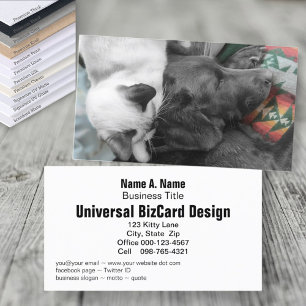 Tarjeta De Visita Mascota Adorable de un voluntario de un refugio pa