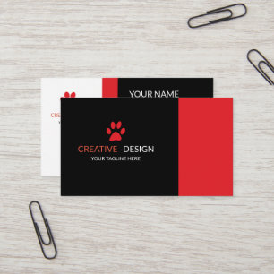 Tarjeta De Visita Mascota creativo