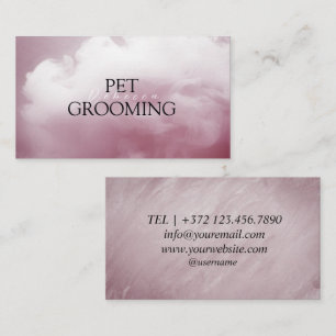 Tarjeta De Visita Mascota De Atención Animal Grooming Spa Salon Pupp