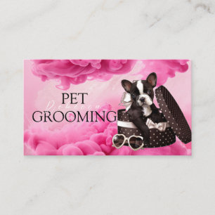 Tarjeta De Visita Mascota De Atención Animal Grooming Spa Salon Pupp