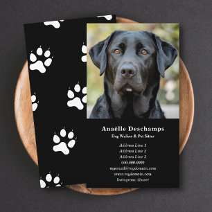 Tarjeta De Visita Mascota de Dog Walker Personalizado de Sitter Foto