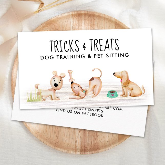 Tarjeta De Visita Mascota de entrenamiento de perros Sitter Dog Groo (Subido por el creador)