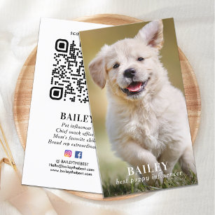 Tarjeta De Visita Mascota de fotografía personalizado Perro de polic