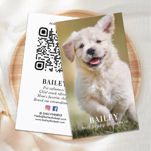 Tarjeta De Visita Mascota de fotografía personalizado Perro de polic