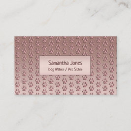 Tarjeta De Visita Mascota de impresión por trazo lindo Sitter Perro