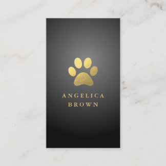 Tarjeta de visita Mascota de lujo - Diseño Gold Pa