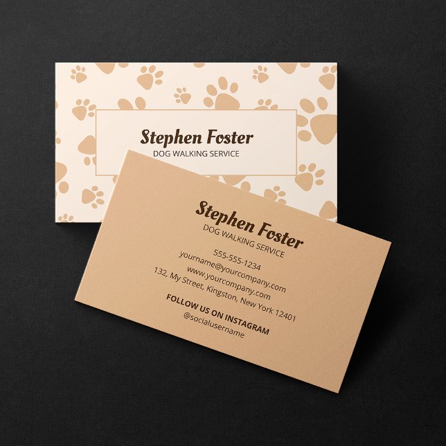 Tarjeta De Visita Mascota de paseos de perros sentados Servicio de e (Subido por el creador)