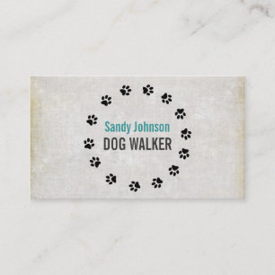 Tarjeta De Visita Mascota de paseos de perros Servicios de sentados