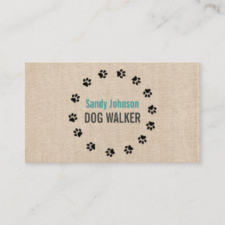 Tarjeta De Visita Mascota de paseos de perros Servicios de sentados 