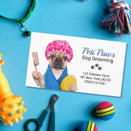 Tarjeta De Visita Mascota Dog Grooming Service