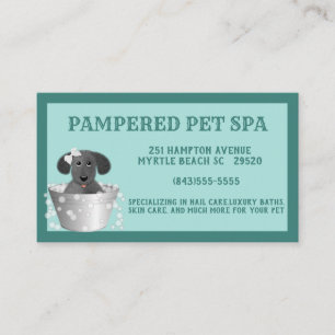 Tarjeta de visita mascota Groomer