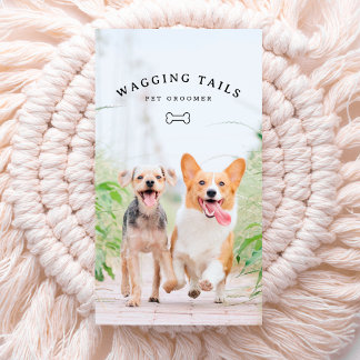 Tarjeta de visita mascota Groomer