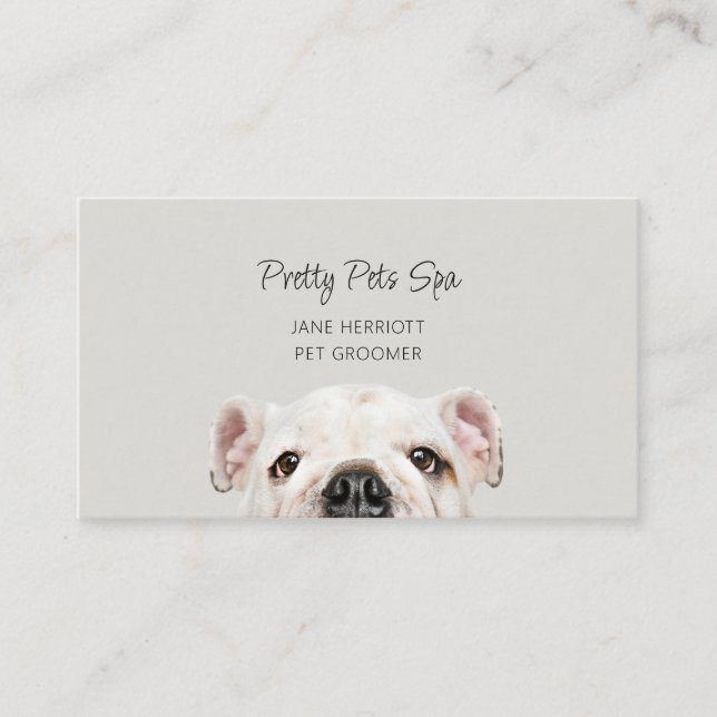 Tarjeta De Visita Mascota Grooming (Anverso)
