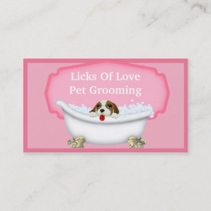 Tarjeta de visita mascota Grooming