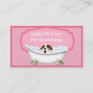 Tarjeta de visita mascota Grooming