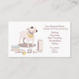 Tarjeta de visita mascota Grooming