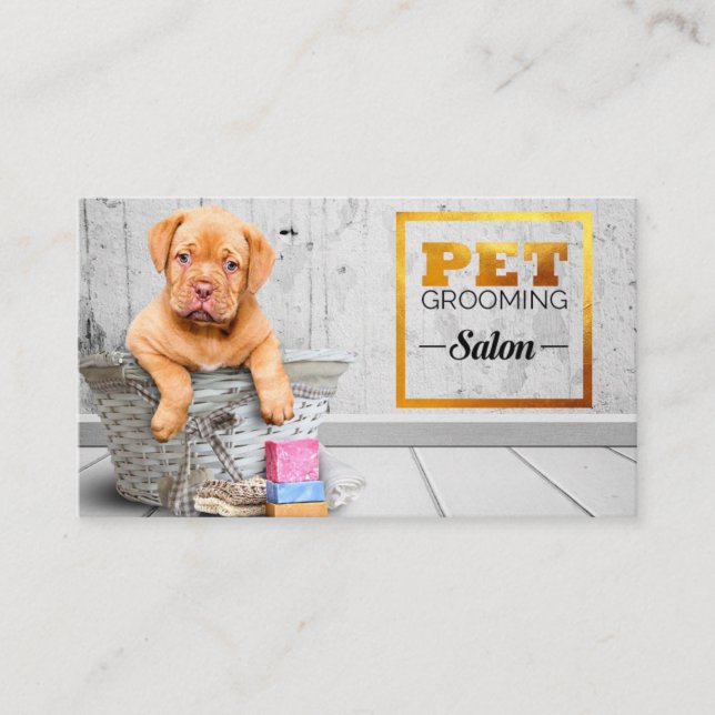 Tarjeta De Visita Mascota Grooming (Anverso)