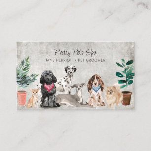 Tarjeta De Visita Mascota Grooming Mascota Spa