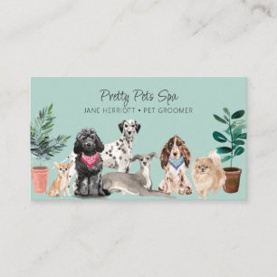 Tarjeta De Visita Mascota Grooming Mascota Spa