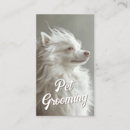 Tarjeta De Visita Mascota Grooming Salon Care Boutique Spitz Retrato