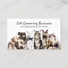 Tarjeta De Visita Mascota Grooming Salon Spa Cats