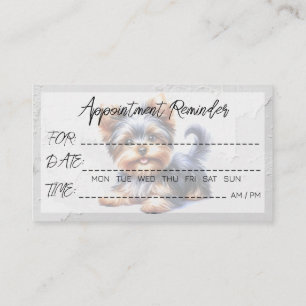 Tarjeta De Visita Mascota Grooming Veterinarios Recordatorio de nomb