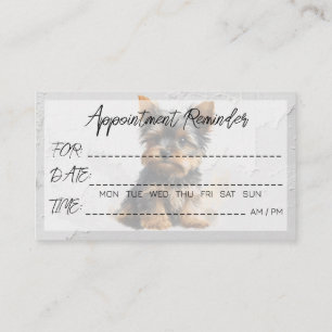 Tarjeta De Visita Mascota Grooming Veterinarios Recordatorio de nomb