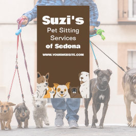 Tarjeta De Visita Mascota lindo sentado en gato de perro