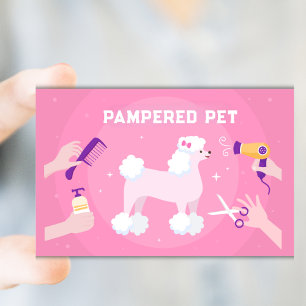 Tarjeta De Visita Mascota moderno Groomer Próximo Nombramiento