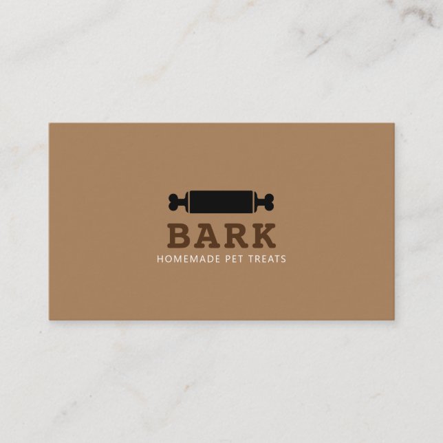 Tarjeta De Visita Mascota panadería de perros caseros pastelería (Anverso)