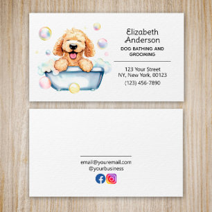Tarjeta De Visita Mascota Perro Grooming y Personalizado del servici