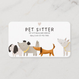 Tarjeta De Visita Mascota personalizable Cuidador