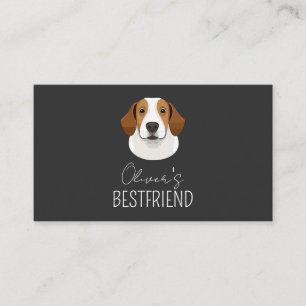 Tarjeta De Visita Mascota personalizado Nombre de perro fotográfico 