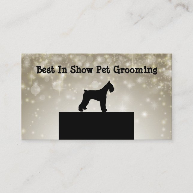 Tarjeta De Visita Mascota profesional Grooming (Anverso)