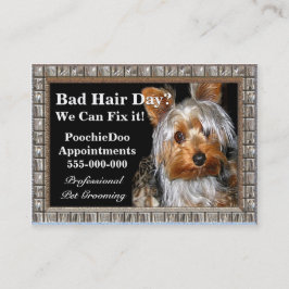 Tarjeta De Visita Mascota que prepara al profesional de Poochie
