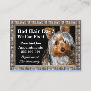Tarjeta De Visita Mascota que prepara al profesional de Poochie
