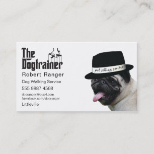 Tarjeta De Visita Mascota sentado 🐾 perro dogma Walker Fiable