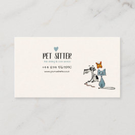 Tarjeta de visita mascota Sitter