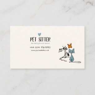 Tarjeta de visita mascota Sitter