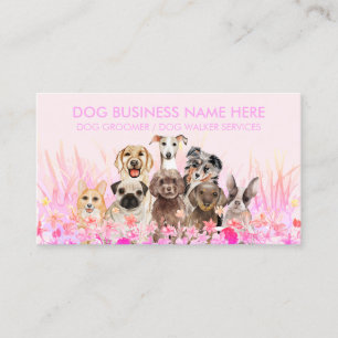 Tarjeta De Visita Mascota Sitter Walker perro cuidado de la petalida