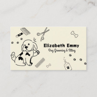 Tarjeta De Visita Mascota Sitter y Groomer